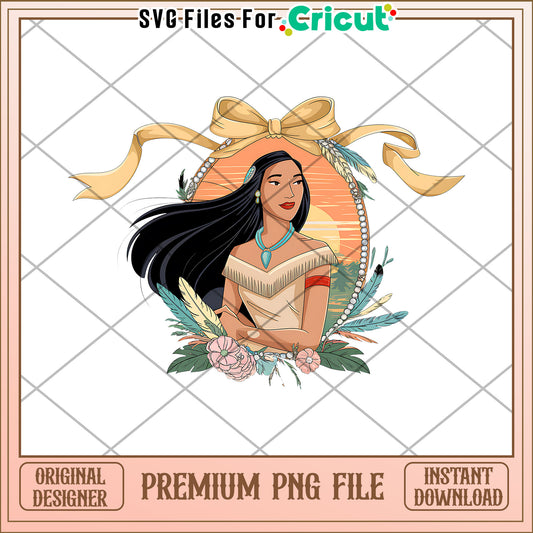 Premium PNG File with Native Woman, Elegant Design for Download