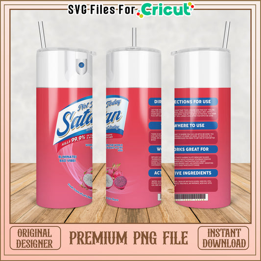 Premium PNG Tumbler Design for Cricut Download Bad Vibes Removal