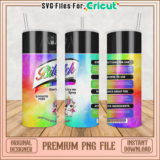 Premium PNG Tumbler Design for Cricut Unique Unicorn Theme