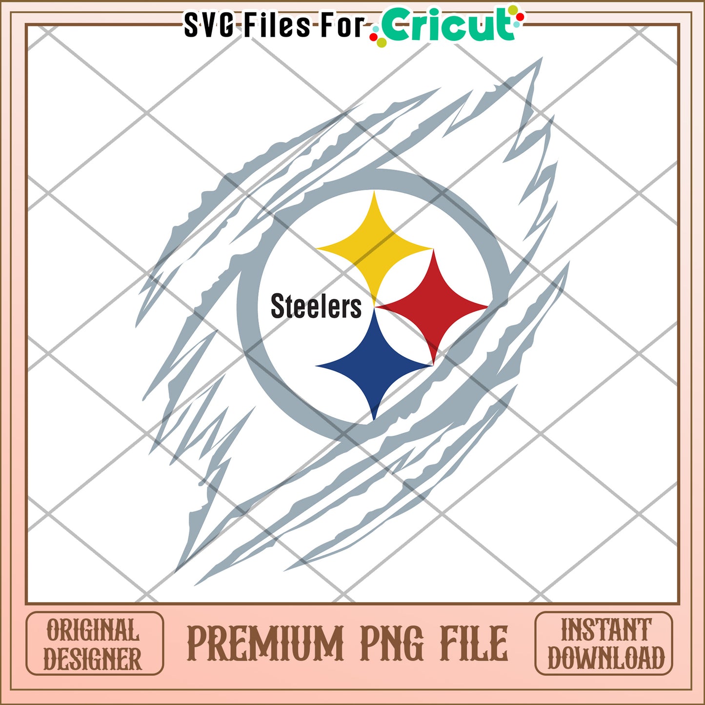 Premium Pittsburgh Steelers PNG File for Cricut, Instant Download Design