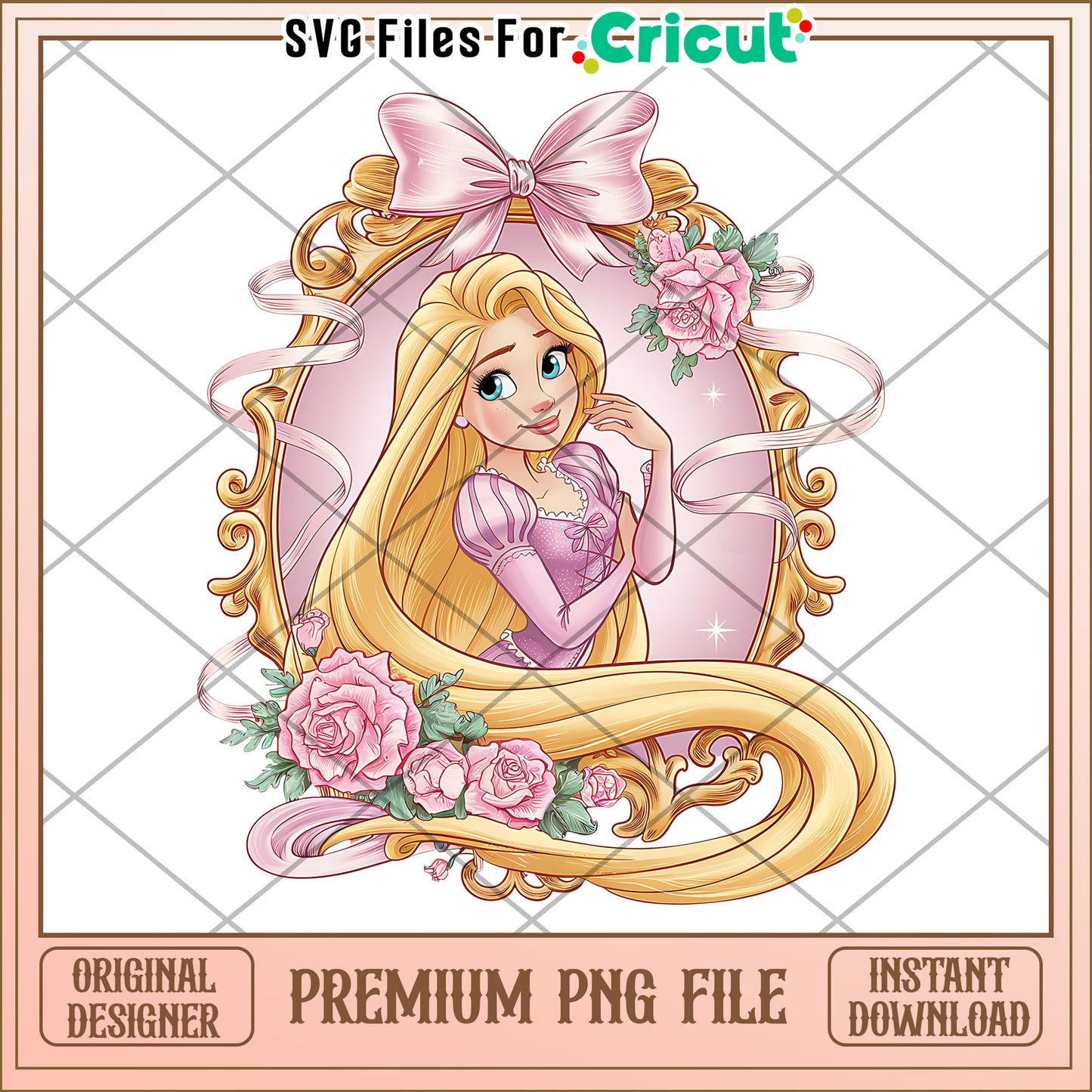 Premium Rapunzel PNG File, perfect for crafting and decorating