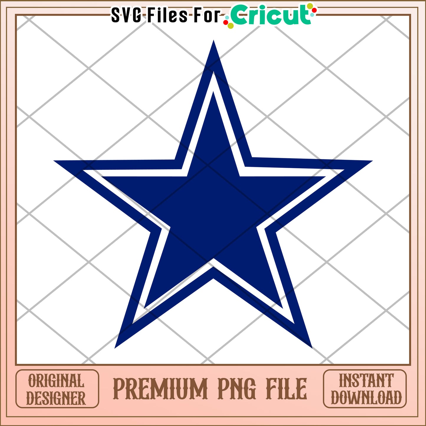 Premium Star PNG File for Crafting, Instant Download for Cricut Users