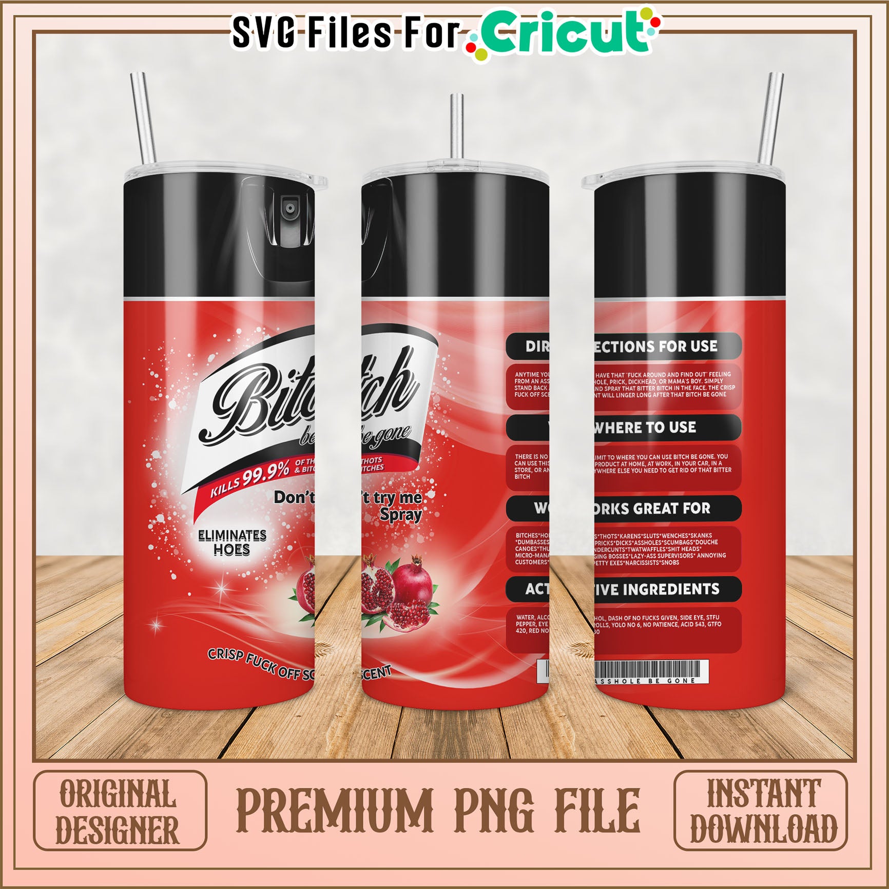 Premium Tumbler PNG File for DIY Projects and Crafting Fun