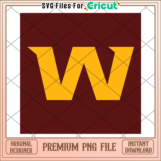 Premium W Letter PNG Design for Cricut, Instant Download File