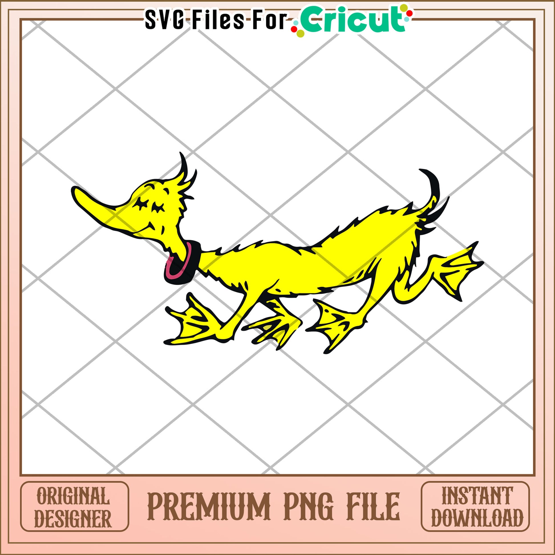Premium Yellow Duck PNG Cricut File