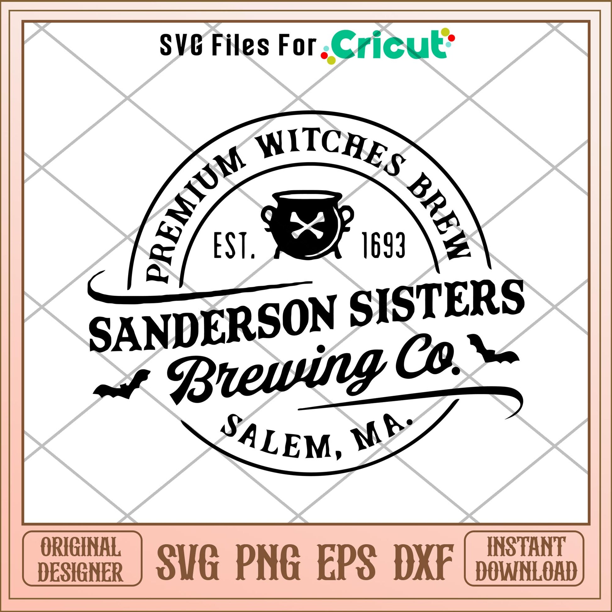 Premium witches brew est 1693 sanderson sisters brewing co salem ma svg,  svg, Disne