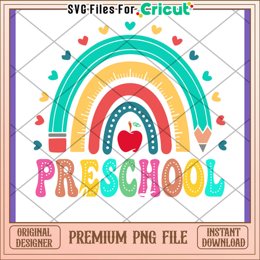 Preschool Rainbow PNG Design