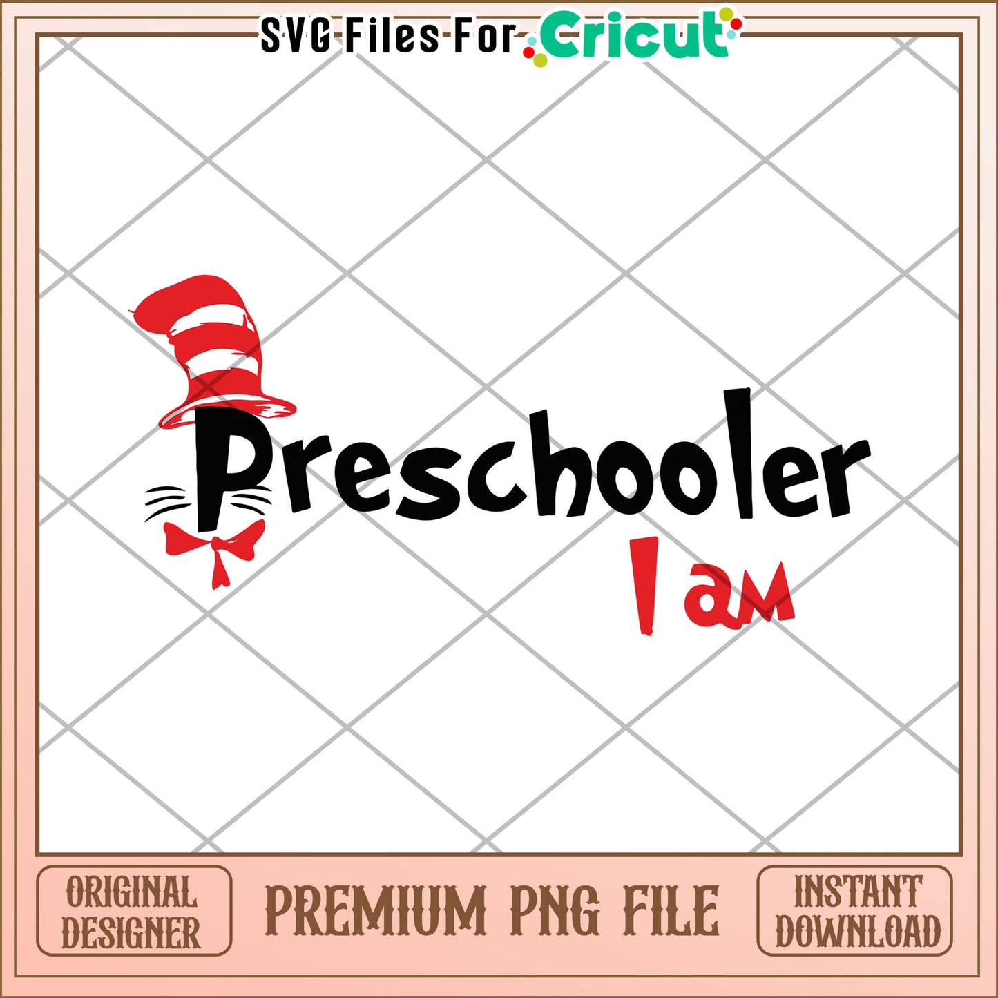 Preschooler I Am PNG Design Instant Download