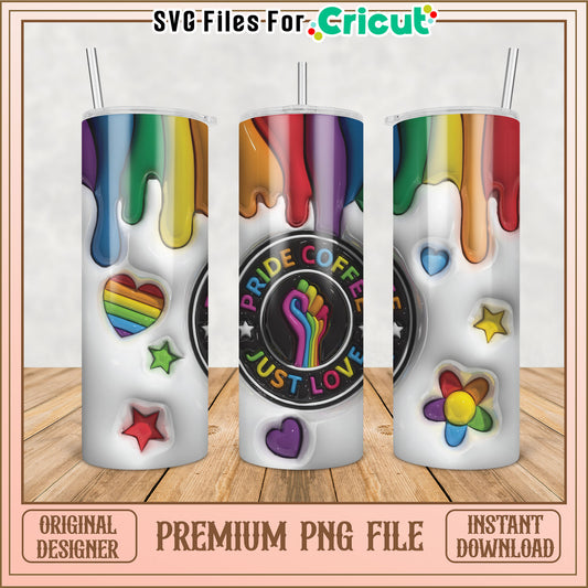 Pride Coffee Tumbler PNG Design