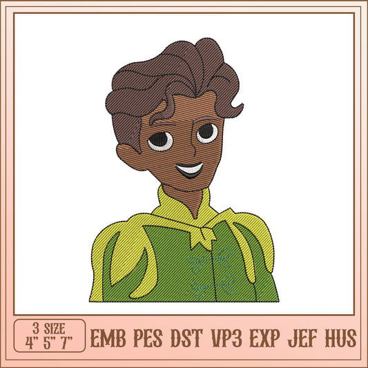 Prince Embroidery Design 4x7 inch