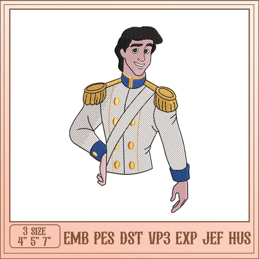 Prince Eric Embroidery Design