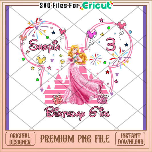 Princess Aurora 3rd Birthday PNG