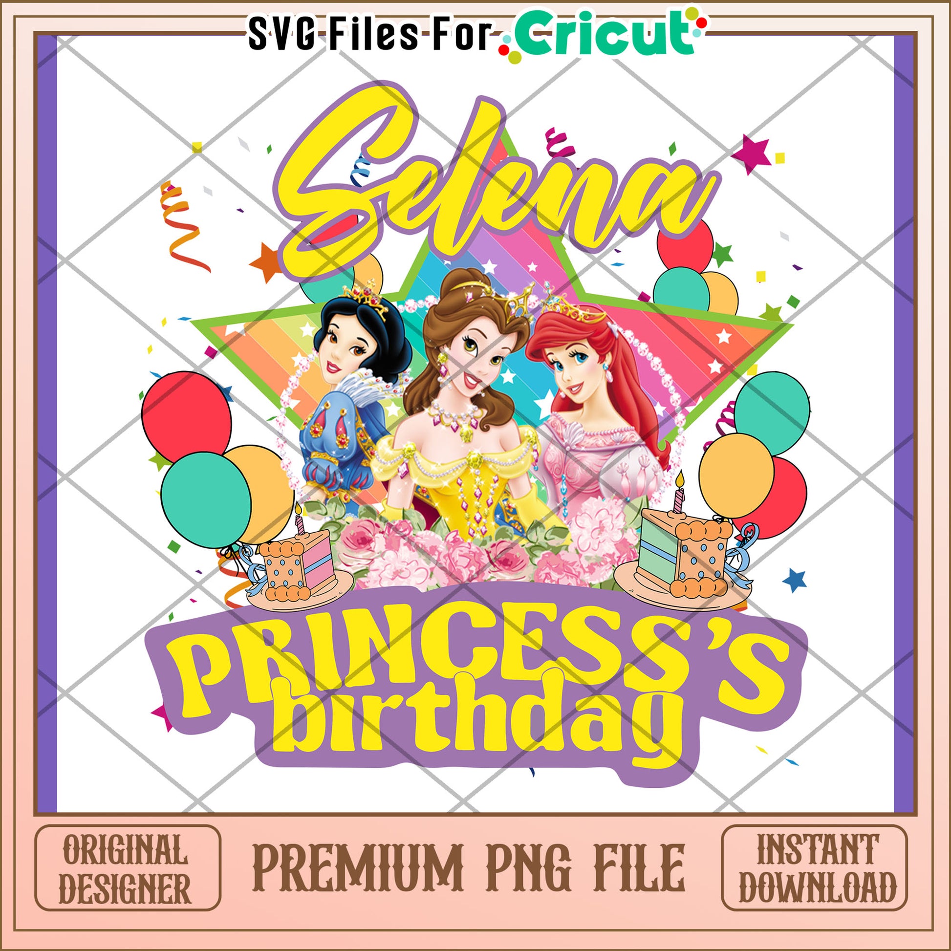Princess Birthday PNG Selena's Party