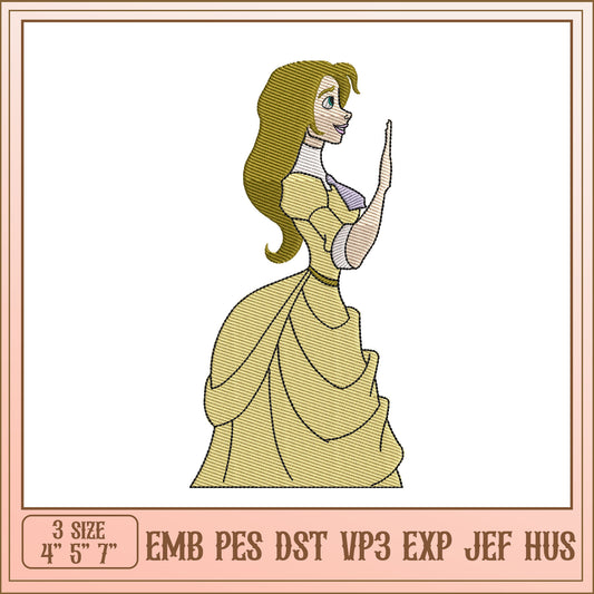 Princess Embroidery Design