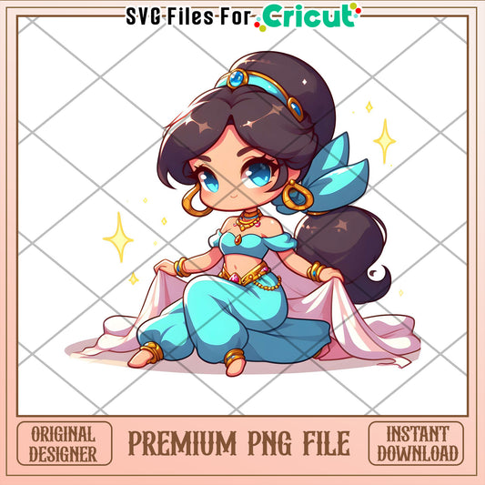 Princess Jasmine PNG Sublimation Design
