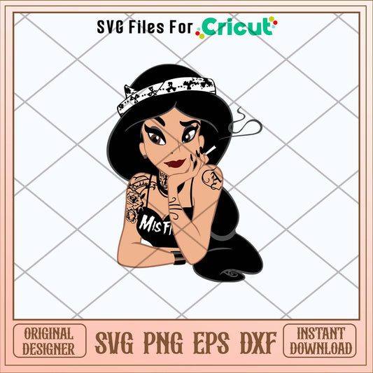 Princess Jasmine Svg, Jamine Svg-Svgfilesforcricut