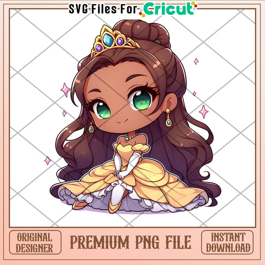 Princess PNG Sublimation Design