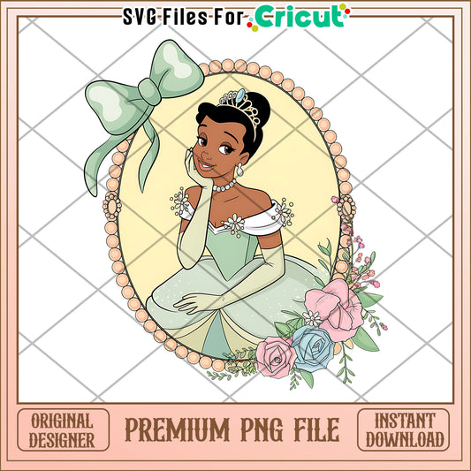 Princess PNG file for crafts and design projects, instant download available