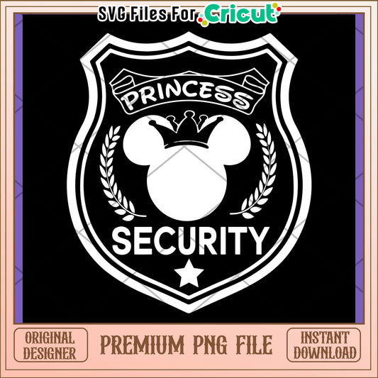 Princess Security Mickey PNG Design