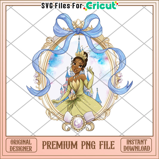 Princess Tiana PNG Disney Watercolor Portrait