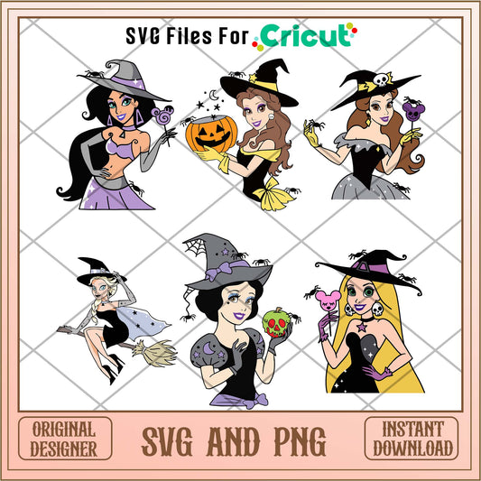 Halloween Disney Princess  svg bundle, Halloween svg - Svgfileforcricut