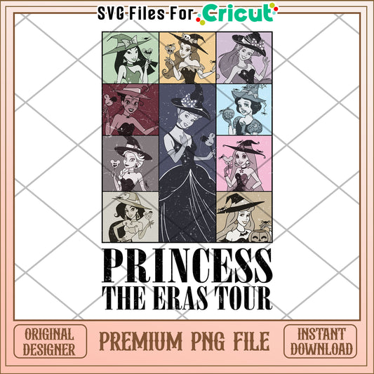 Princess the eras tour png, disney halloween png, halloween png