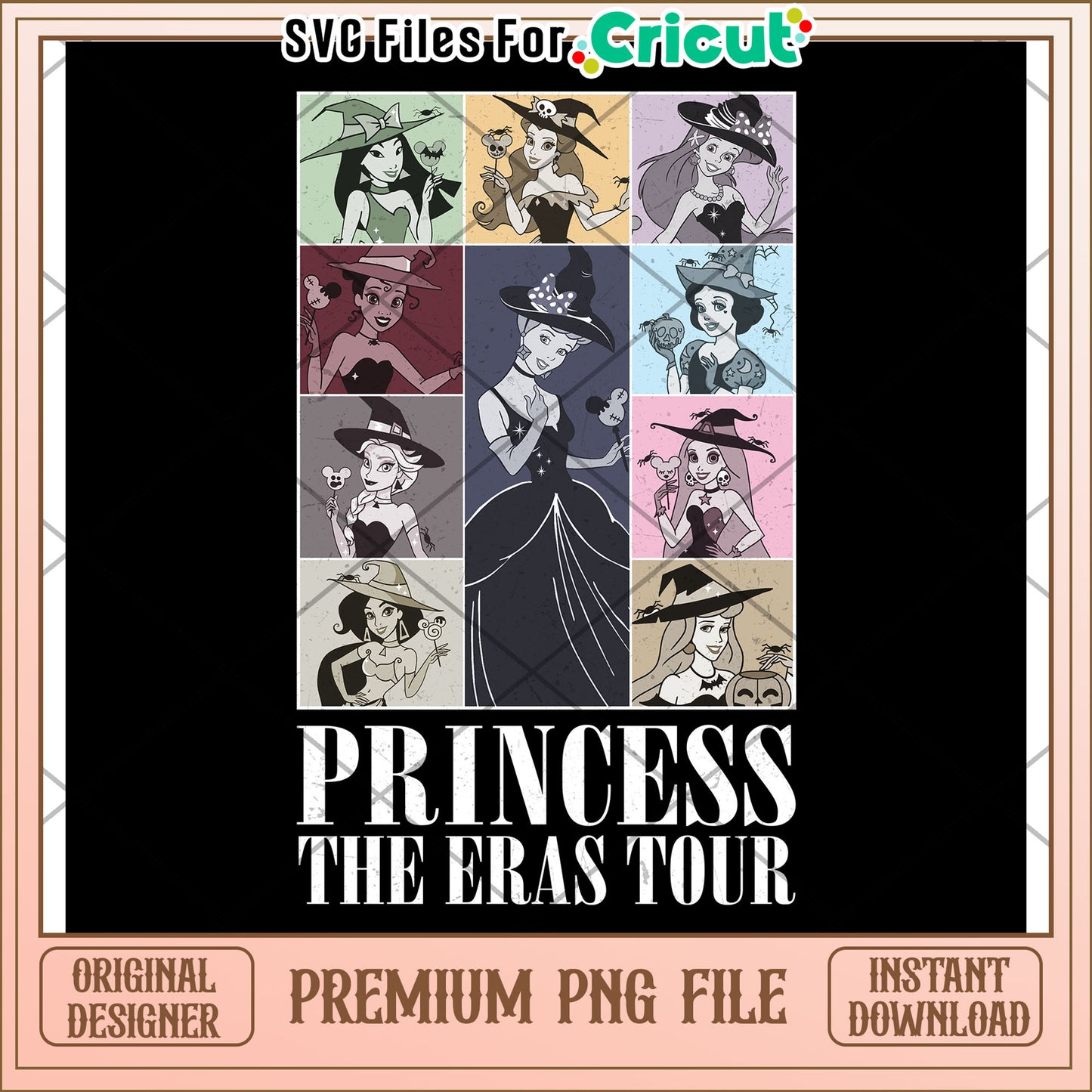 Princess the eras tour white png, disney halloween png, halloween png