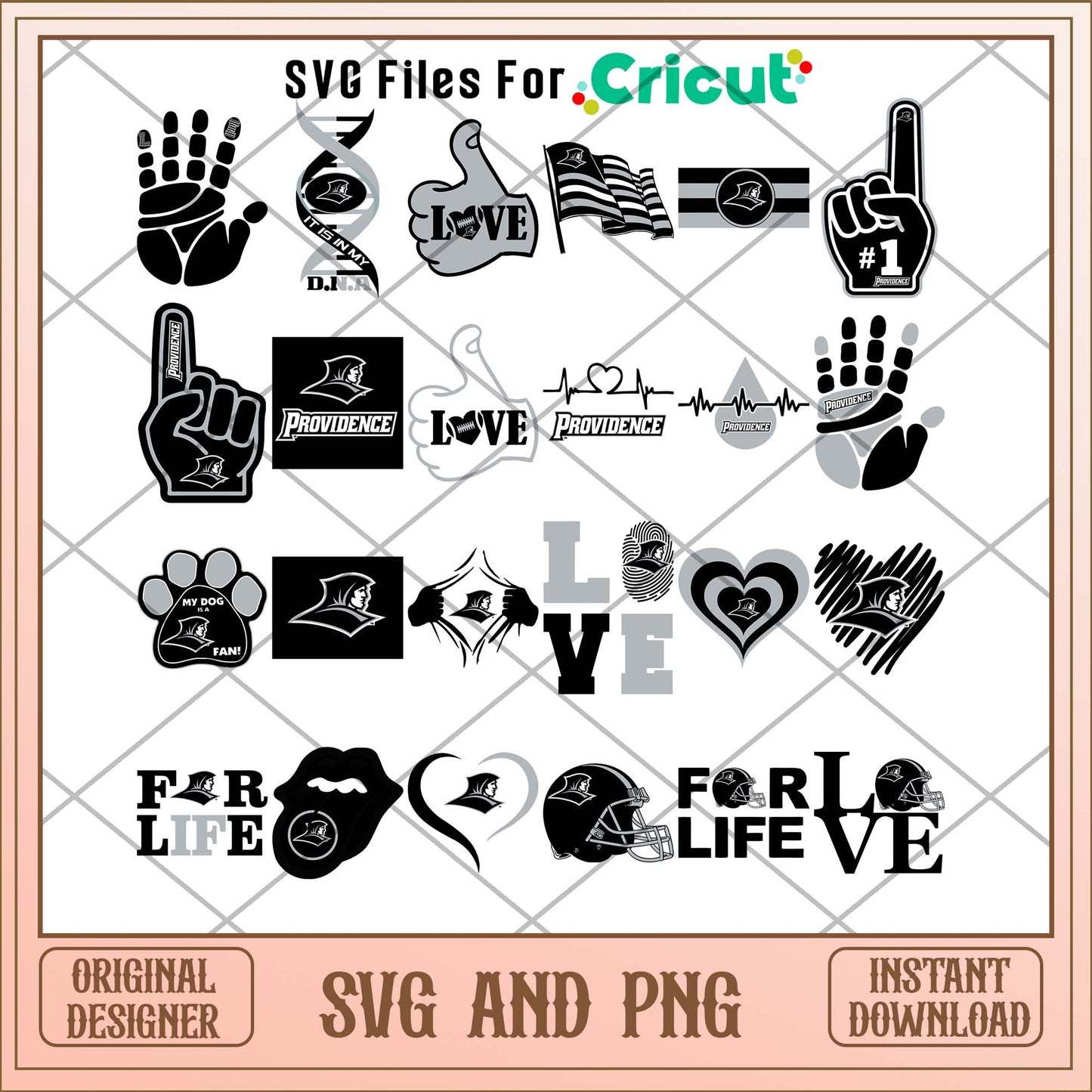 Providence Friars love svg, Providence Friars svg bundle, NCAA svg