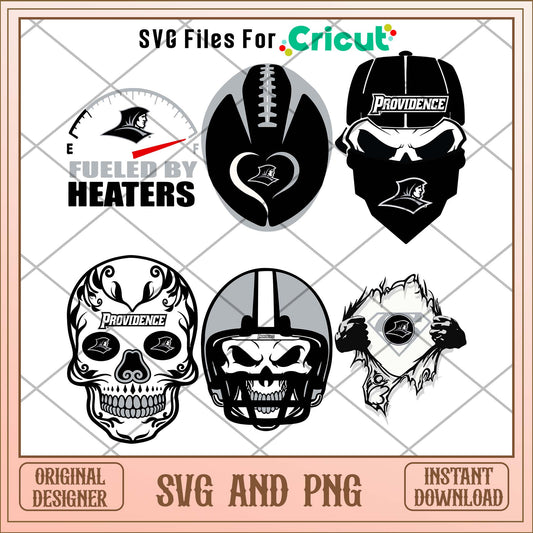 Providence Friars skull svg, Providence Friars svg bundle, NCAA svg