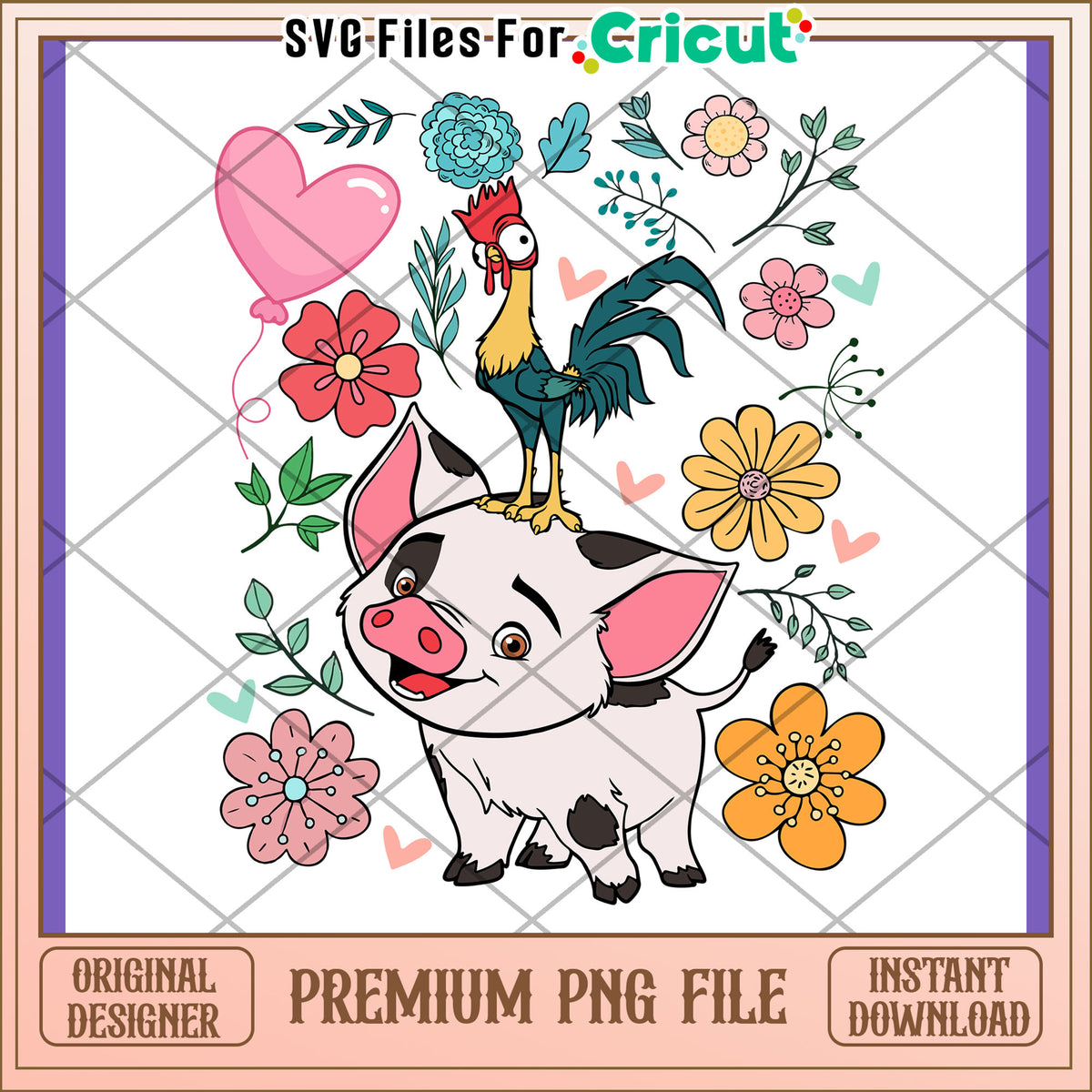 Pua & Hei Hei PNG Design Download – svg files for cricut