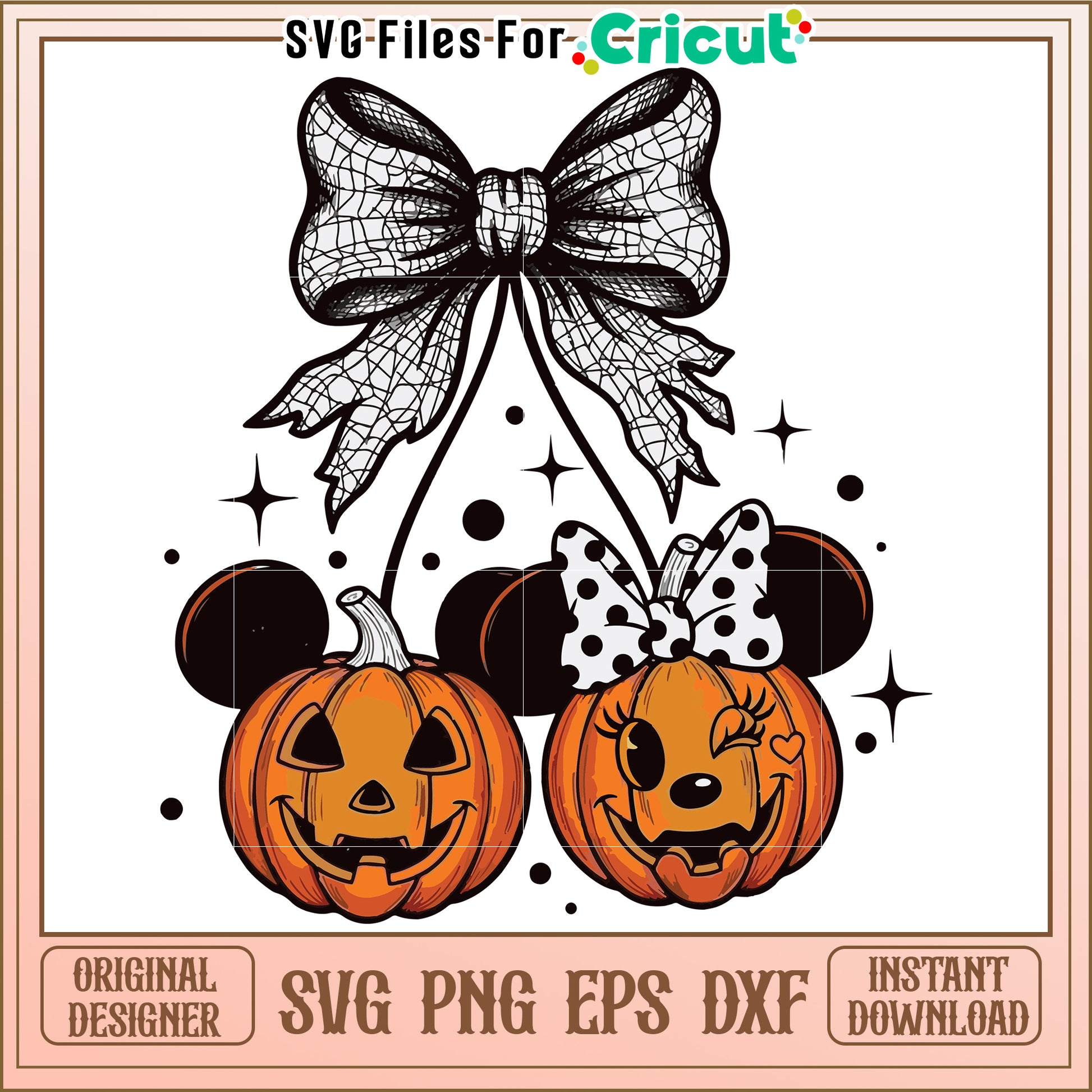 Pumkin mouse cherry svg, halloween candy svg, trick or treat svg