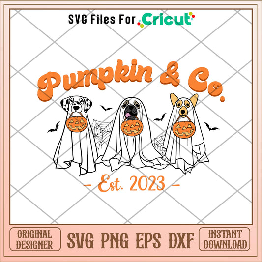 Pumpkin And Co Funny Halloween Dog Svg, Disney characters svg, Digital Download