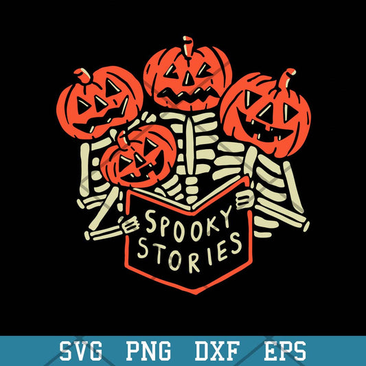 Pumpkin Spooky Stories Svg, Halloween Svg-Svgfilesforcricut