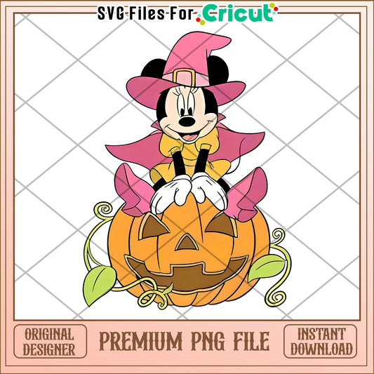 Pumpkin and minnie png, spooky png, halloween countdown​​ png