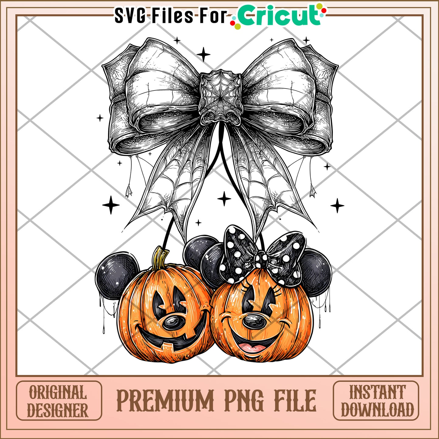 Pumpkin mickey and minnie cherry png, halloween cookies​​ png, halloween returns png