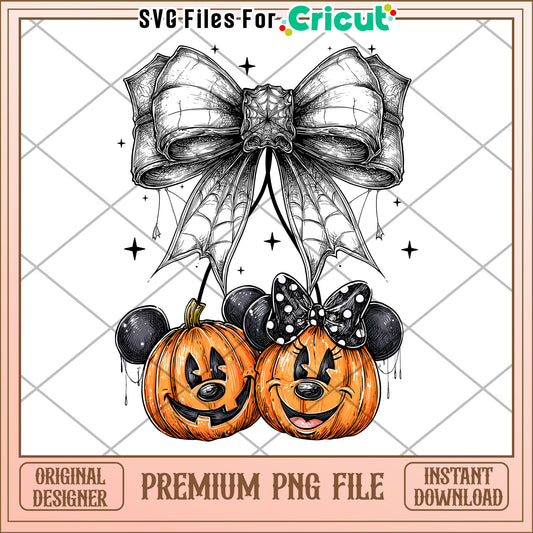 Pumpkin mickey and minnie cherry png, halloween cookies​​ png, halloween returns png