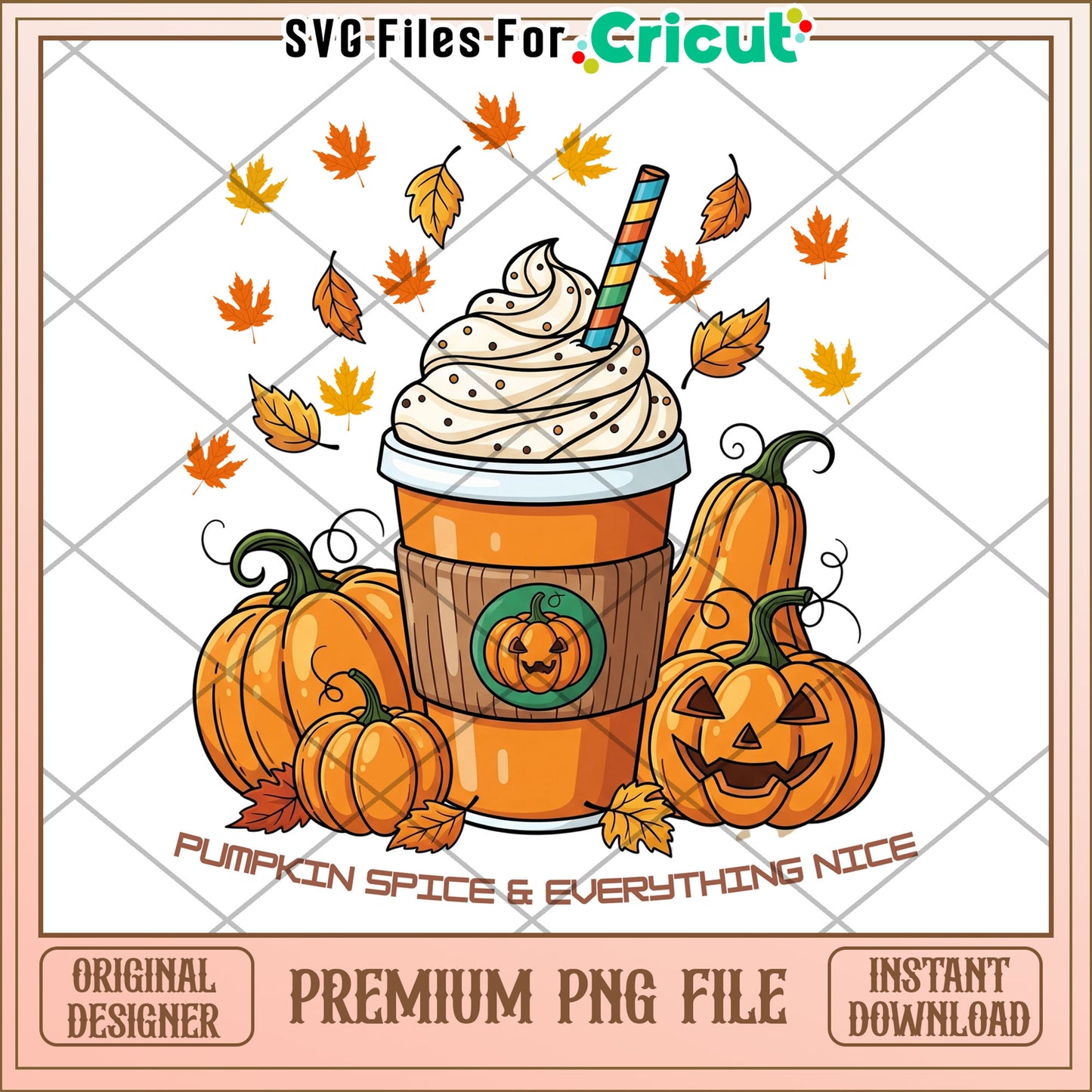 Pumpkin milkshake png, autumn png, fall cute characters png