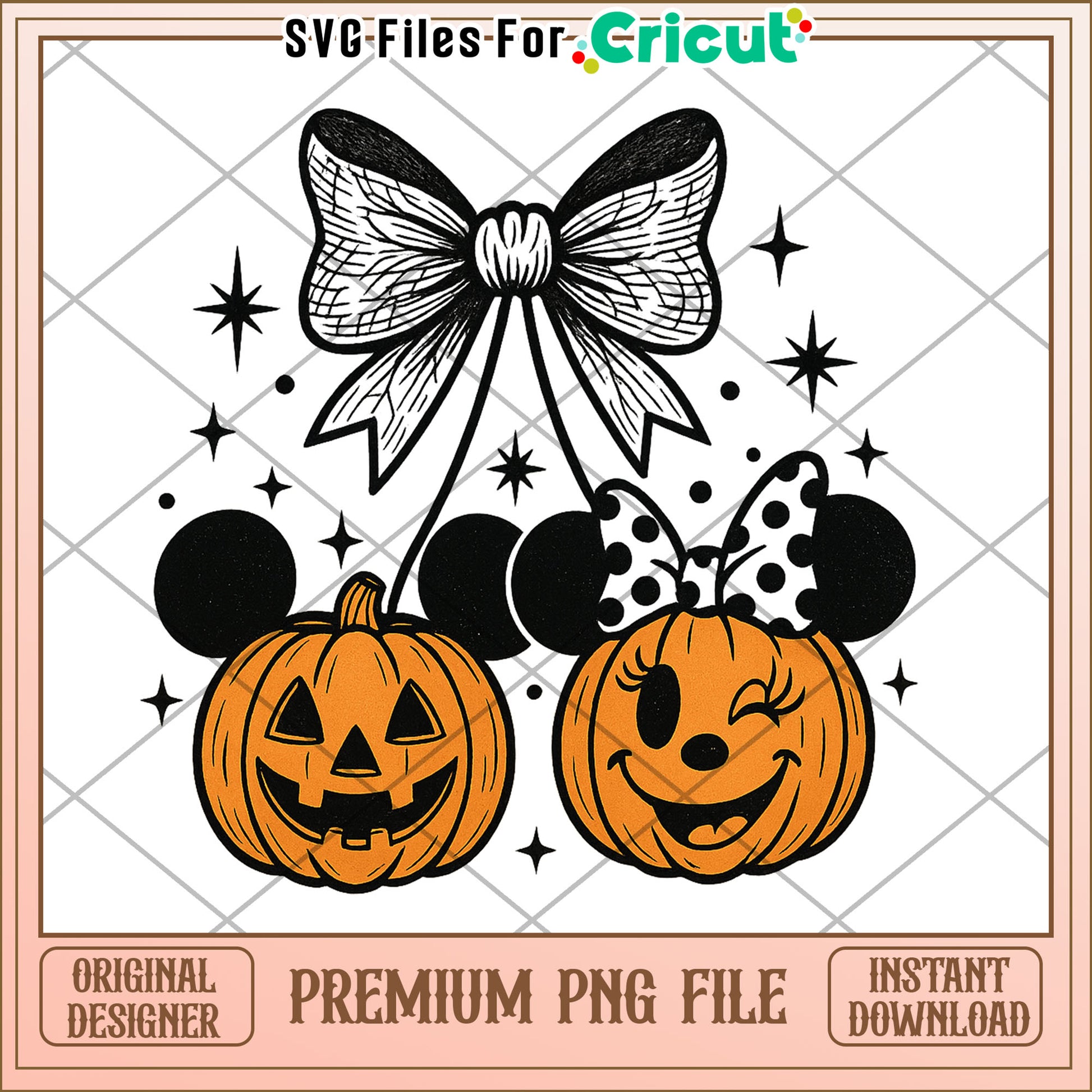 Pumpkin mouse cherry png, halloween season png, halloween decor png