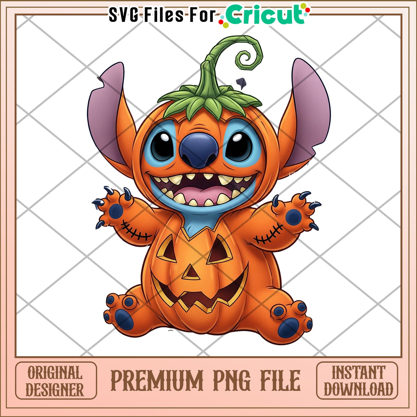 Pumpkin stitch png, halloween pumpkins​ png, cute stitch png