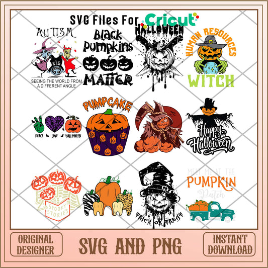 Pumpkin svg bundle, Halloween day svg bundle - Svgfileforcricut
