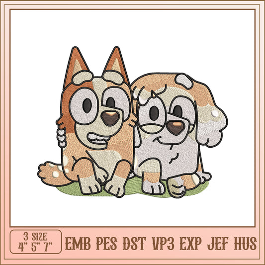 Puppy Embroidery Design 3 Sizes