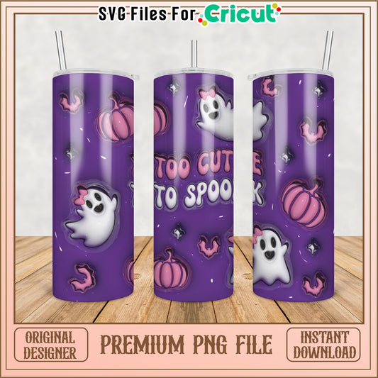 Purple Halloween Tumbler PNG Design