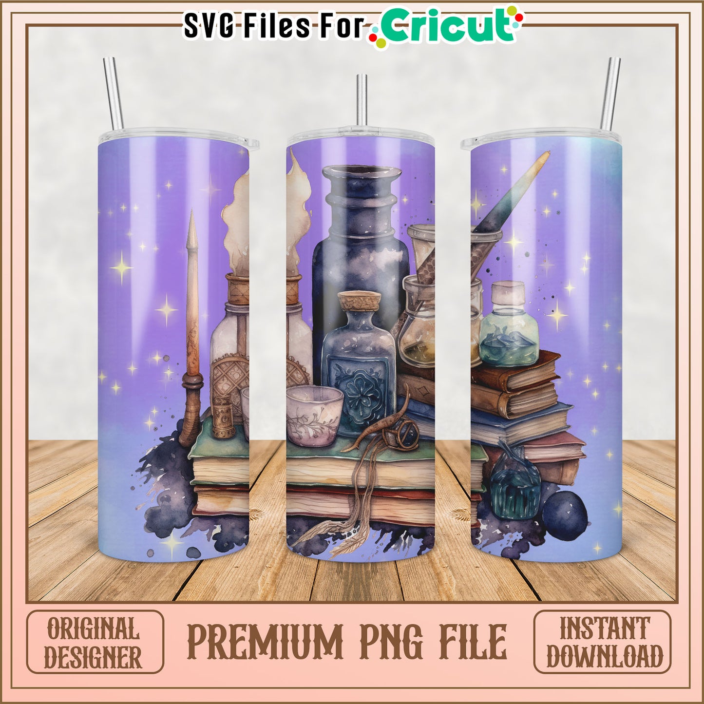 Purple Potion Tumbler PNG Instant Download