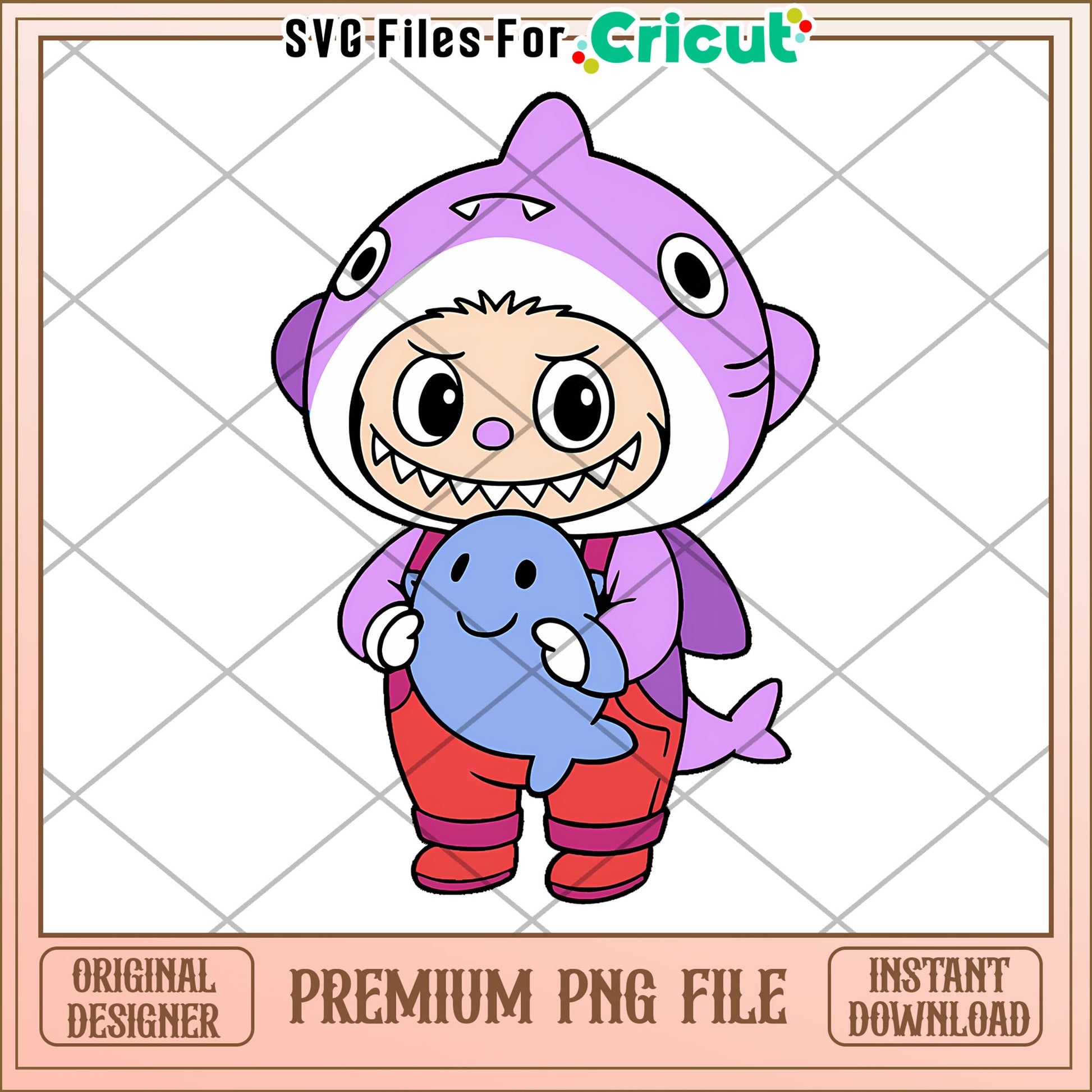 Purple labubu shark png, labubu candy png, pop mart labubu dolls​​ png