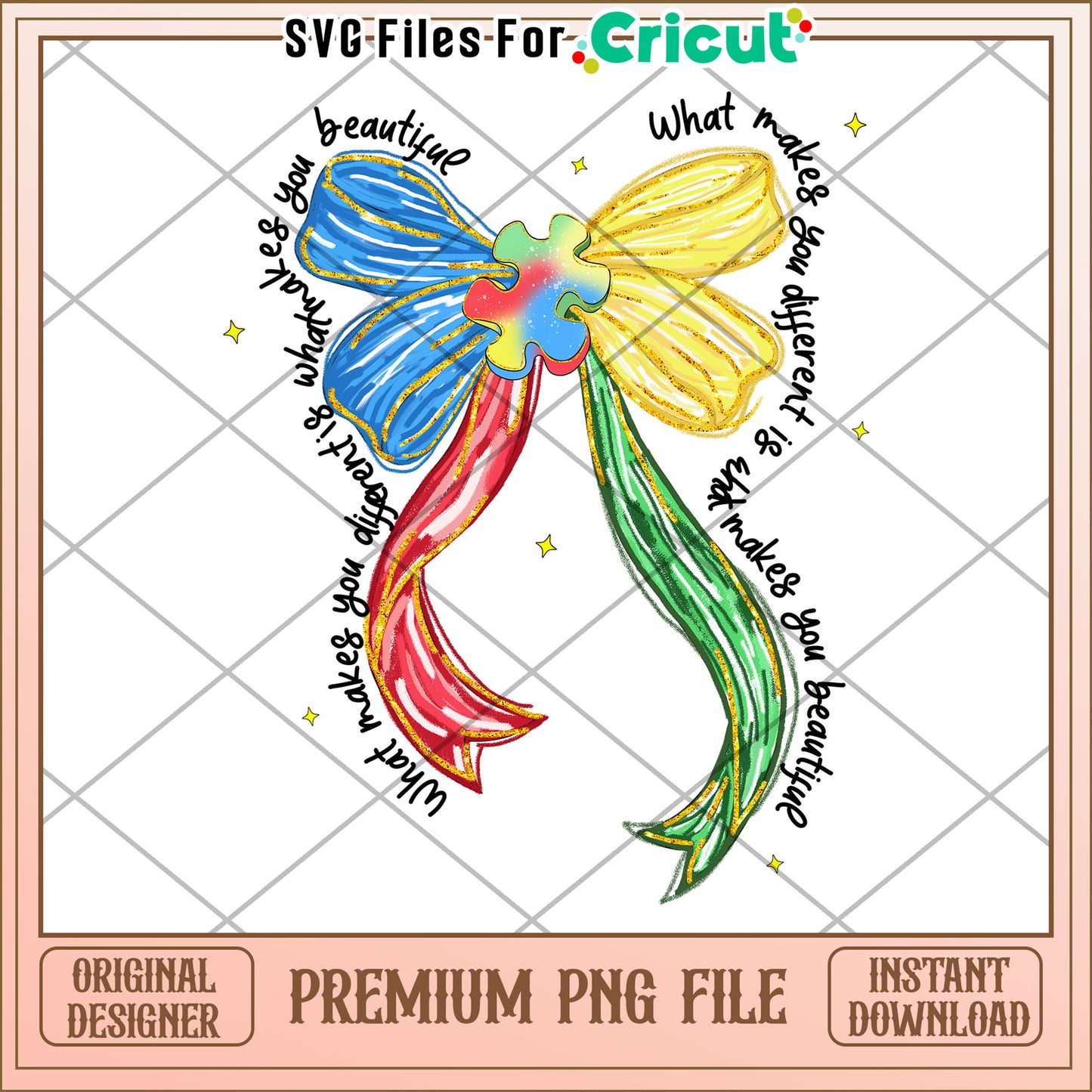 Puzzle Ribbon PNG What Makes You Beautiful