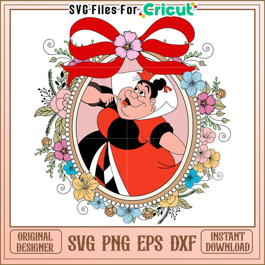 Queen Of Hearts SVG Cut File Cricut Design