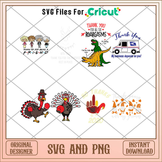 Funny turkeys quotes svg bundle, Cute art svg bundle -Svgfilesforcricut