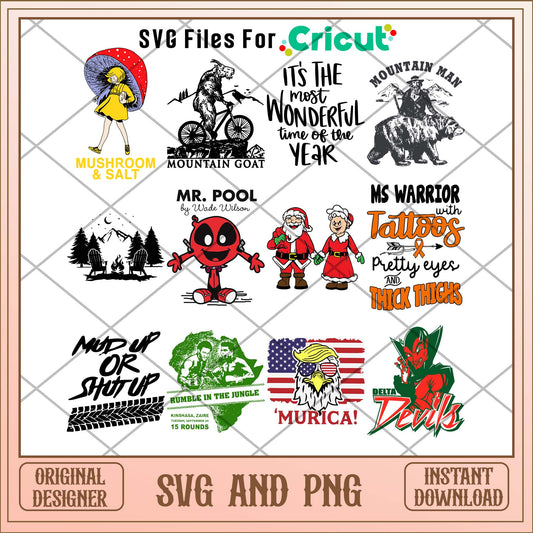 Ms Warrior svg bundle, Cute art svg bundle - Svgfileforcricut