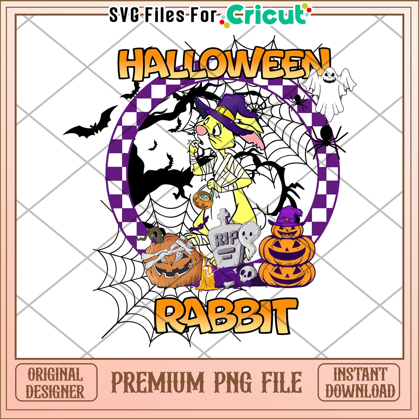 Rabbit Halloween png, halloween​ movies png, halloween toys png