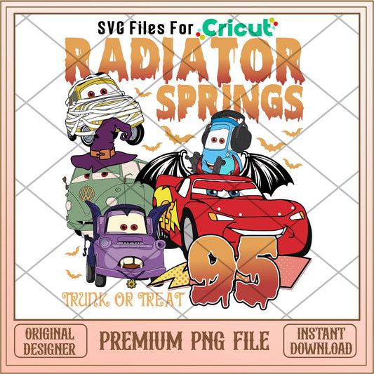 Radiator Springs 95 png, cars png, digital download